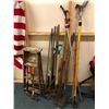 Image 1 : Group of Estate Garden Tools - including Axes, Hoes and Shovels