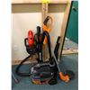 Image 1 : Group of Estate Tools - Including Shop Vac, Weed Eater, Blower, Hedge Trimmer, and Pruners