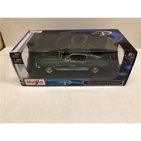 1/18 Scale Diecast -1967 Ford Mustang GTA Fastback