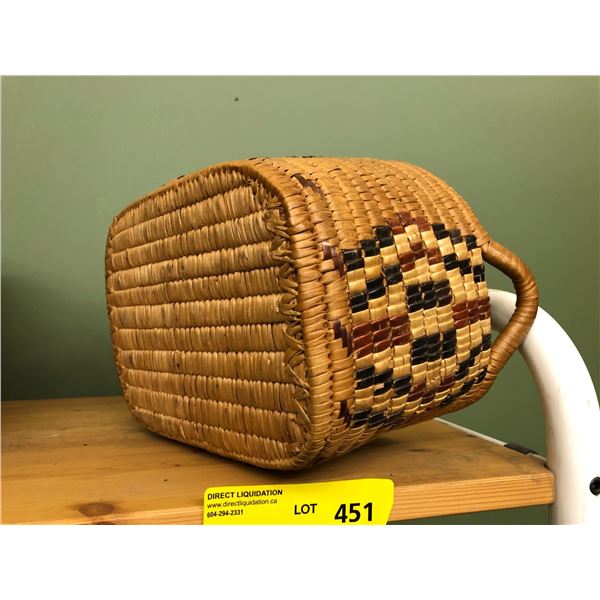 First Nation  hand Woven Basket