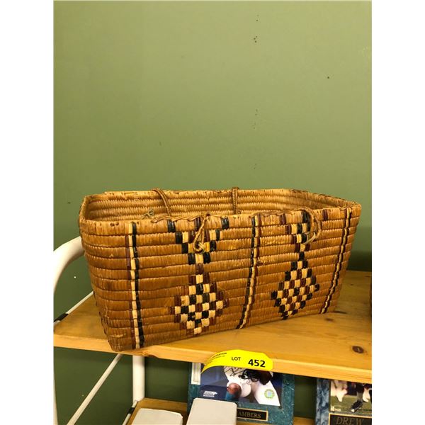 First Nation  hand Woven Basket