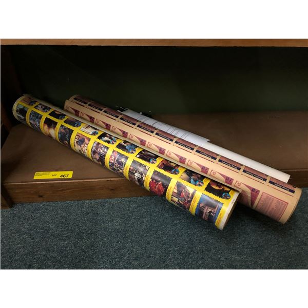 Posters - Darryl Sitter and Vintage Gremlin Cards on a roll and Vintage Hockey Cards on a roll