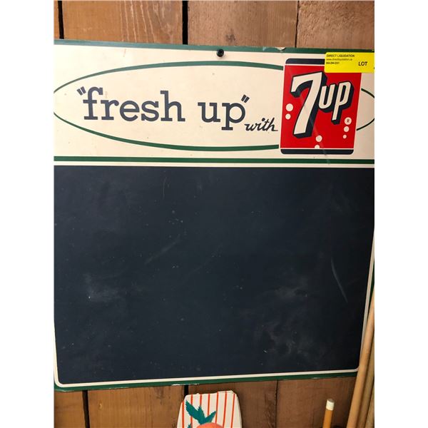 Fresh Up with 7up - Chalkboard - approx. 20in x 20in