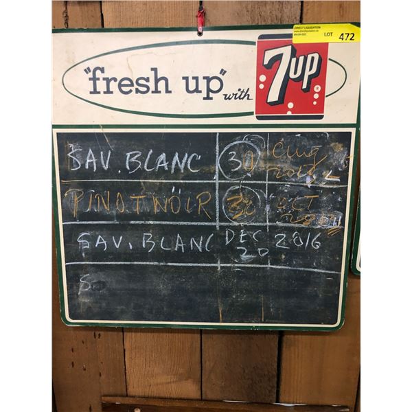 Fresh Up with 7up - Chalkboard - approx. 20in x 20in