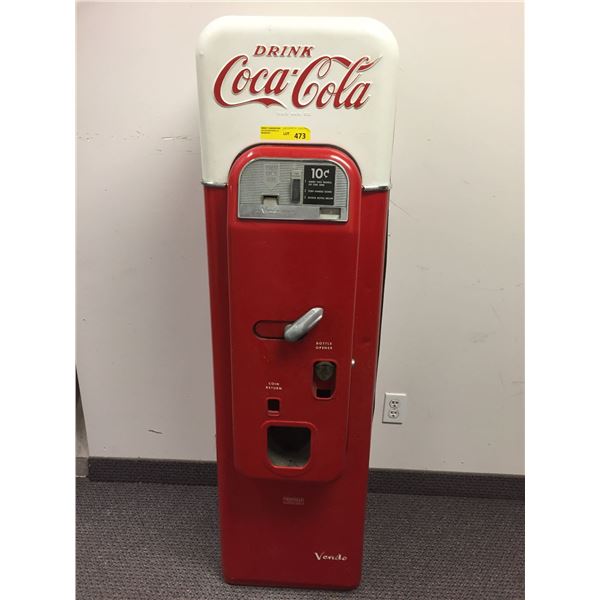 Vendo 44 Coca Cola Machine - Two Tone Red & White