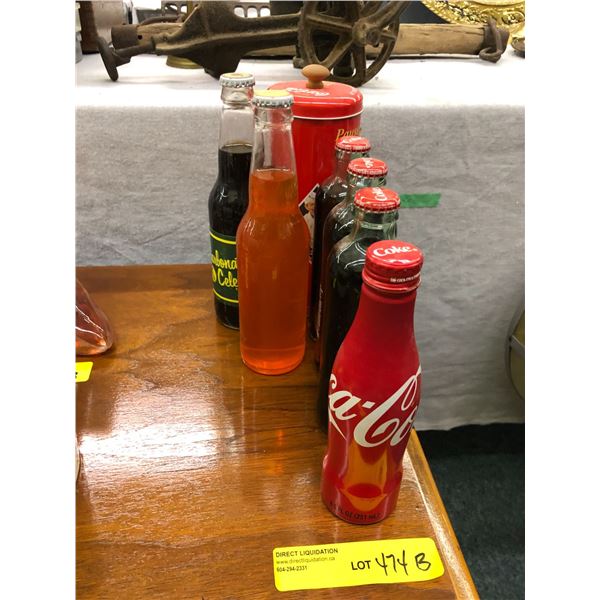 Collection of small Glass Soda Bottles - Coke Bottles for the  Vendo Coca Cola Machine