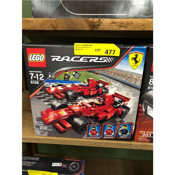 LEGO RACERS - Model 8168 -Ferrari Victory -  202 pieces - New In Box