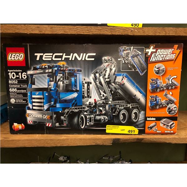LEGO TECHNIC with Power Functions Model 8052 Container Truck - 686 pieces with Battery Box and Motor