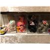 Image 1 : Four Boxes Ty Beanie Babies - Turtle, Lizard, Bear & Chickens in plexiglass containers