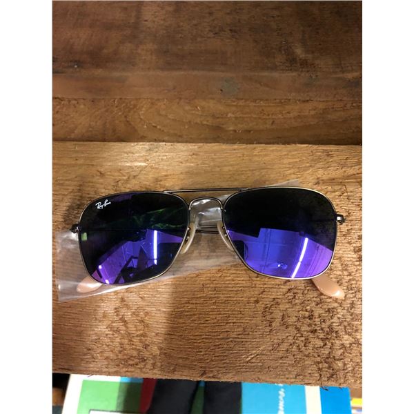 Pair of Purple Lensed RayBan Sunglasses