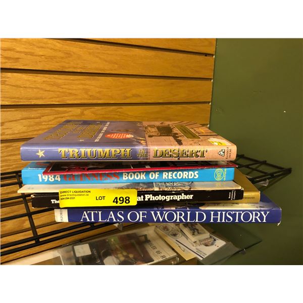 Collection of Vintage Books - Atlas of World History, 1984 Guinness Book of Records, Triumph In the