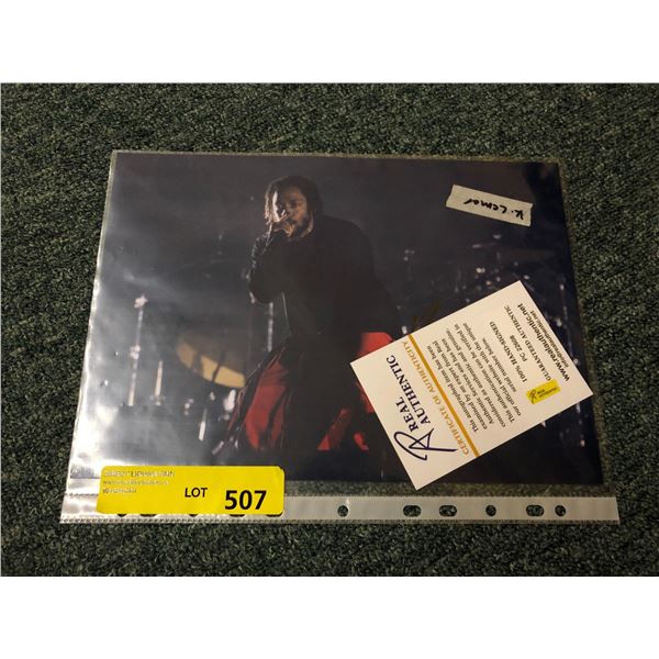 Autographed Picture of Kendrick. Lemar with COA from Real Authentic - PC22608