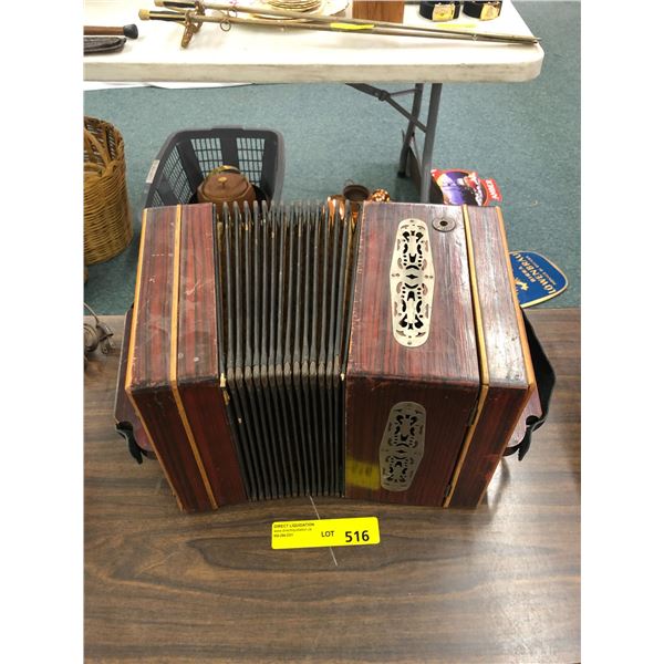 Rare Musical Instrument in Wood Box
