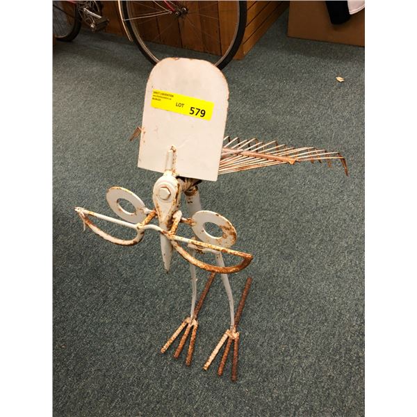 Vintage Homemade Mosquito - made with garden tools and bike parts