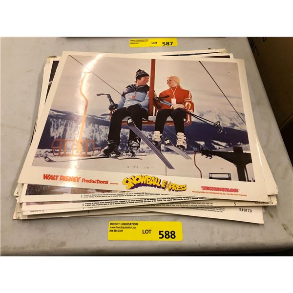 Group of Advertising Photos for Movies - such as Snowball Express