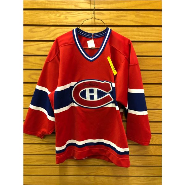 Canadians - Jersey - Signed by John Beliveau #4 - Size 40