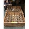 Image 1 : Two Vintage Wooden Crates  - King Size Mission Beverage Glass Bottles - approx. 48 bottles