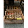 Image 1 : Two Vintage Wooden Crates  - King Size Mission Beverage Glass Bottles - approx. 48 bottles