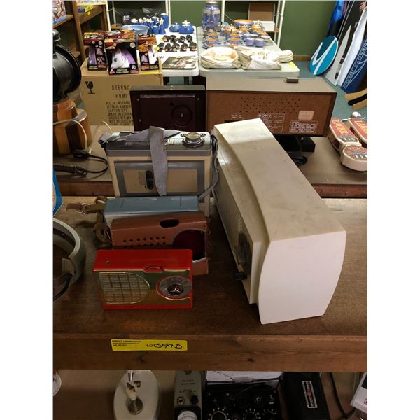 Group of vintage Radios - RCA, Spica, Sharp & Yorx