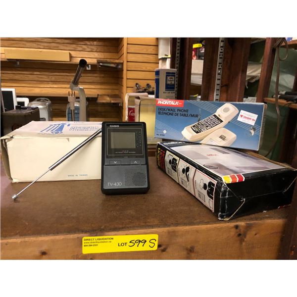 Group of Vintage Electronics including Electric Book - Syndicated Recording International and Desk P