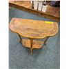 Image 1 : Half Round Carved Table - approx. 24 1/2in x 12in x  23in