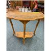 Image 4 : Half Round Carved Table - approx. 24 1/2in x 12in x  23in