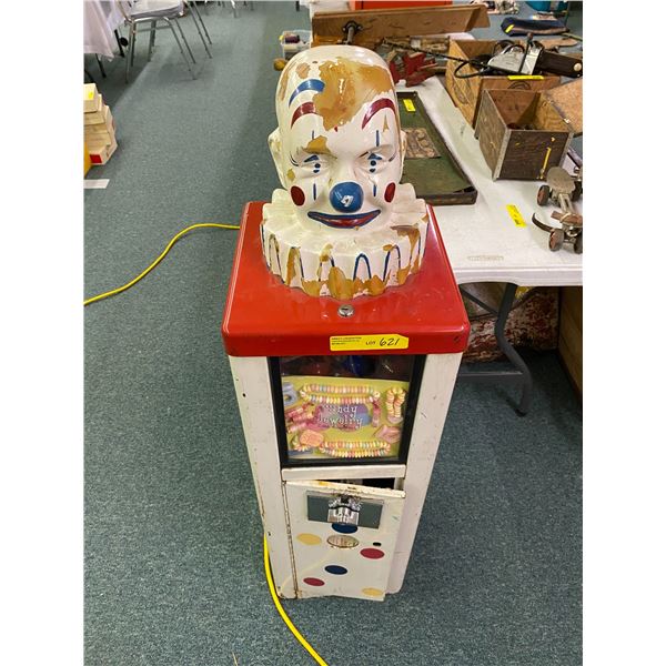 Clown Candy Carnival Dispenser - Clown Head is Very Rare item from the early 1970's