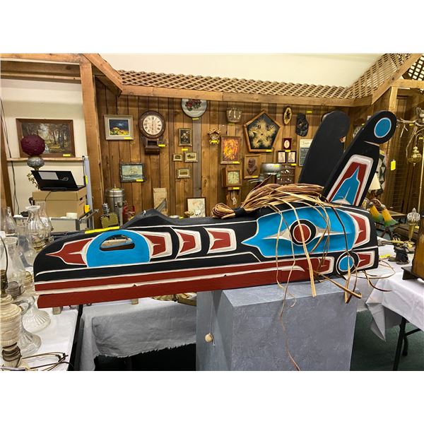 Native Art Mask Carved by Darren Yelton "Raven Mask is the Trixter