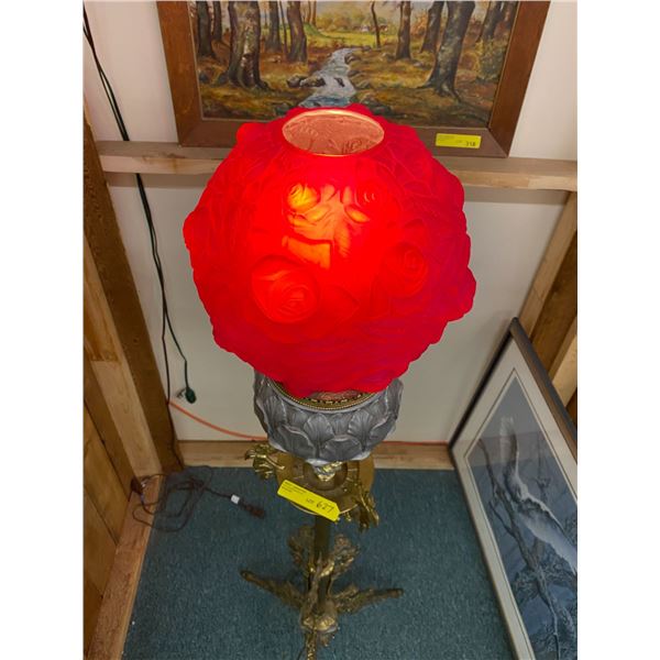 Antique Lamp from Amsterdam's Red Light District - approx. 63in tall