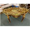 Image 1 : ORMOLU Table - Highly Decorative Hard Wood Table with elaborate Finish.  Must be seen - outstanding