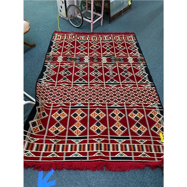 Kilim Rug From Turkey - Approx.160cm x 250cm (5' x 8') - Red