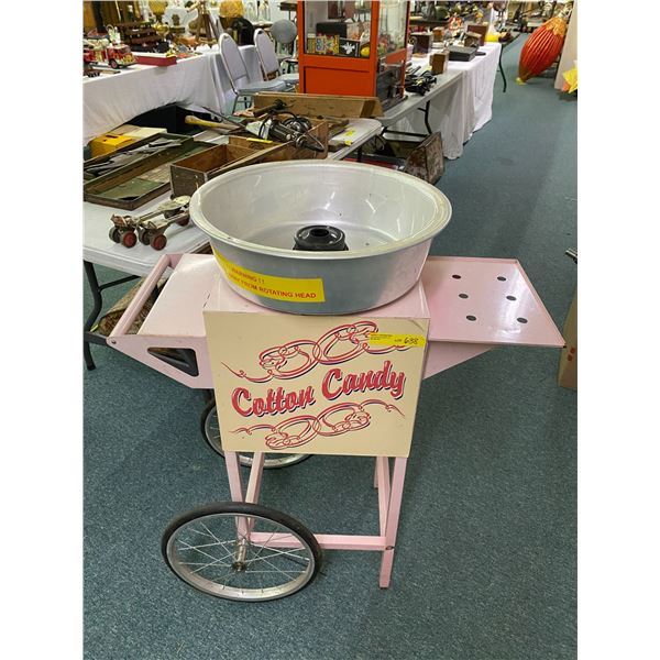Carnival Cotton Candy Maker with rolling cart
