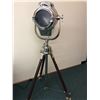 Image 1 : Vintage Style Spotlight - rustic style on tripod legs - approx. 58in tall