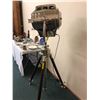 Image 2 : Vintage Style Spotlight - rustic style on tripod legs - approx. 58in tall