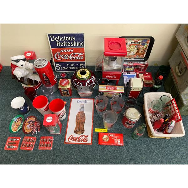 Group lot of Miscellaneous Coca Cola Collectibles