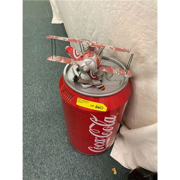 Coca Cola Fan/Heater and Pop can Bifold Airplane (no plug on fan/heater)