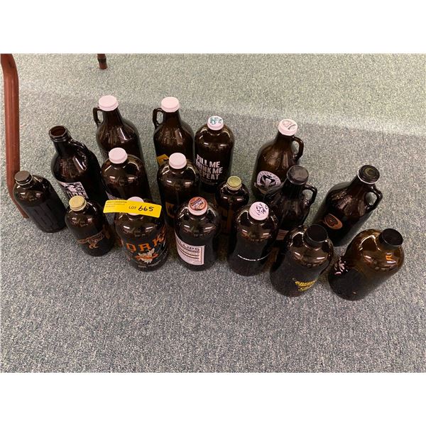 Group lot of Growlers from misc. brewery's - approx. 17