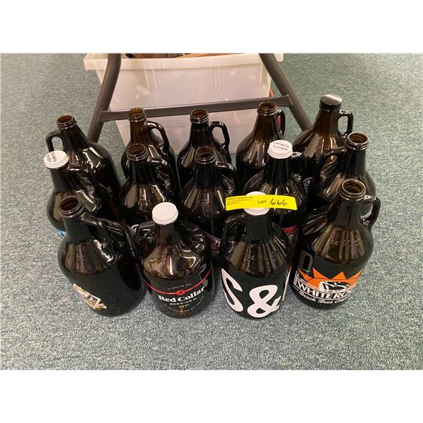 Group lot of Growlers from misc. brewery's - approx. 14
