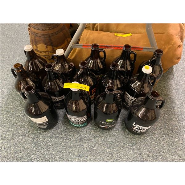 Group lot of Growlers from misc. brewery's - approx. 14