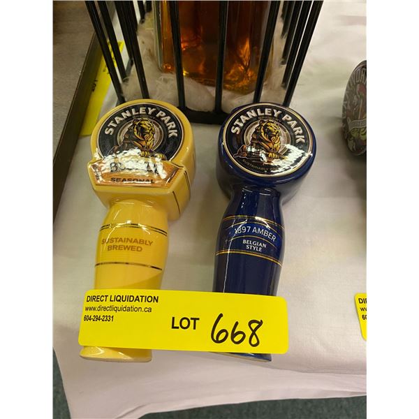 Two Stanley Park Brewery Beer Taps