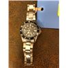 Image 1 : Mens Fake Silver Bracelet Rolex with Black Face