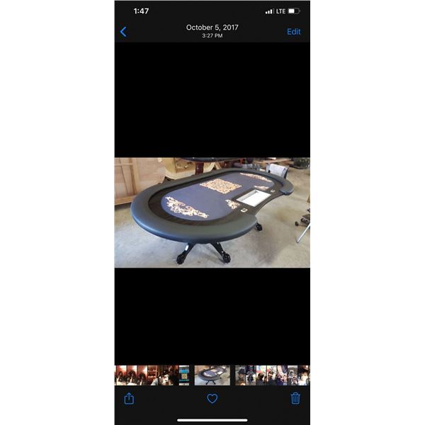 Versace Poker Table complete with drop box