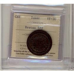 Breton #572 ICCS VF30 Card Token