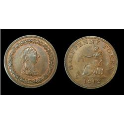 Breton #960 CH LC-46A3;  Anonymous token of Lower Canada  Choice uncirculated with red luster.  Very