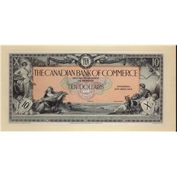 The Canadian Bank of Commerce 1917 $10 CH-75-16-02-06P Front Proof issue, Major Tint.