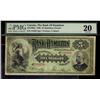 Image 1 : The Bank of Hamilton 1892 $5 #154327 CH-345-16-02a PMG VF20.