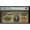 Image 1 : 1882 DC-10 $4 S/N 100603 pp D PMG VG10