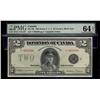 Image 1 : 1923 $2 DC-26j #T-985980 PMG CH UNC64 EPQ. A near Gem example with great colours. 