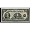 Image 1 : 1935 $1 BC-2 French #F0005395. Original UNC, shows light counting fold typical for these early and O