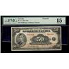 Image 1 : 1935 $50 BC-14 #F02394 PMG F15. French text. Scarce!